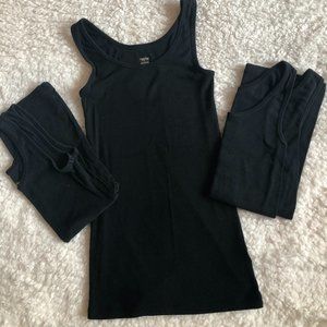 Black Tank Tops. Target brand. Size M. Set of 3.